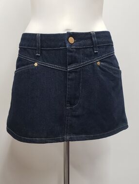 BlankNYC Denim Mini Skirt Women's Size 29  Dark Wash